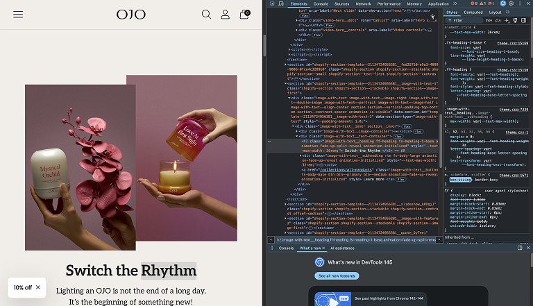 The full scroll, checked as one system across breakpoints